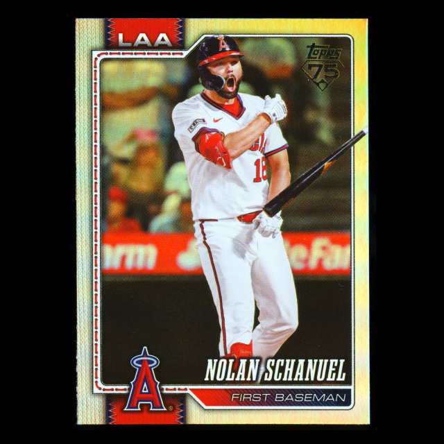 Nolan Schanuel 2026 Topps Rainbow Foil Angels