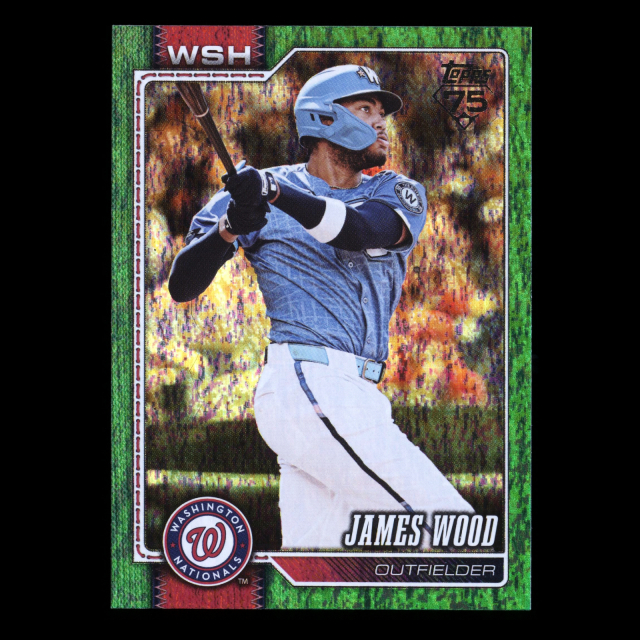 James Wood 2026 Topps Green Holo Foil Nationals 94/99