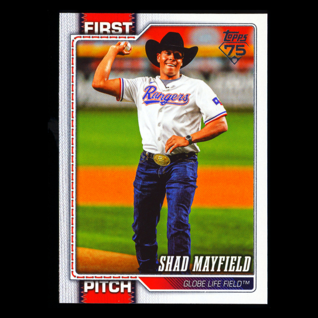Shad Mayfield 2026 Topps First Pitch Rangers