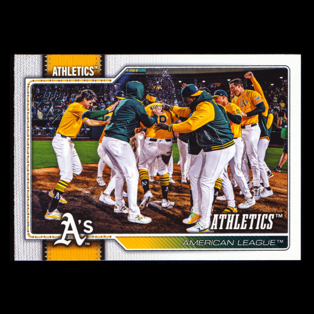 Athletics 2026 Topps Team Card Athletics