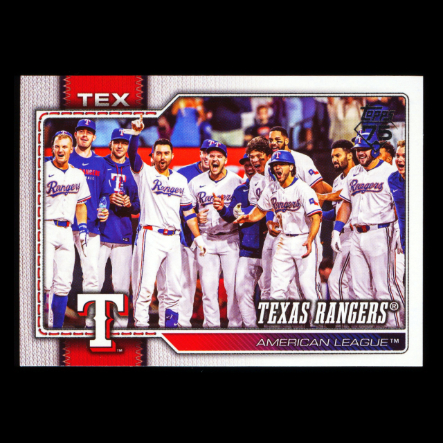 Texas Rangers 2026 Topps Team Card Rangers