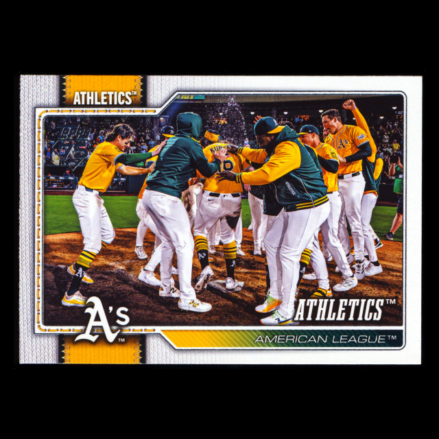 Athletics 2026 Topps Team Card Athletics