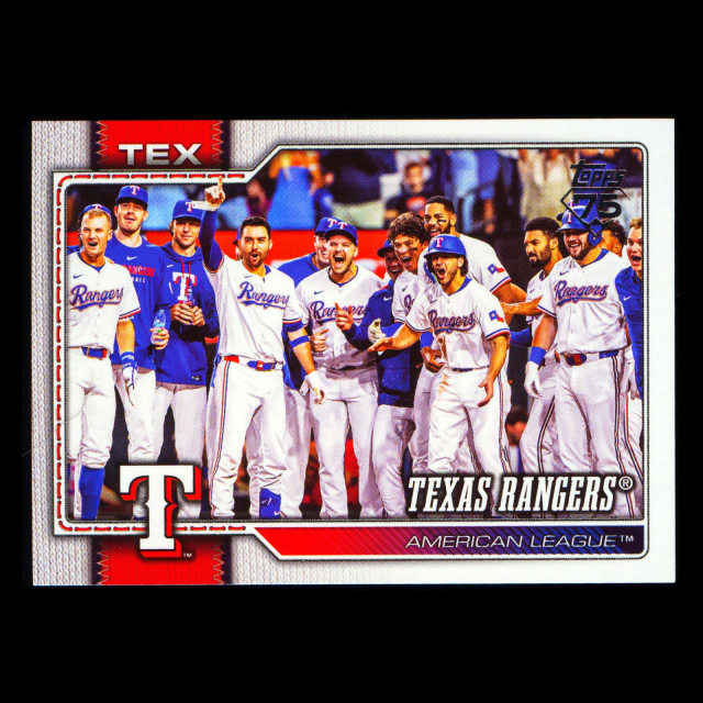 Texas Rangers 2026 Topps Team Card Rangers