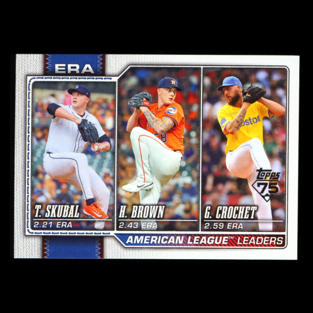 Skubal - Crochet - Brown 2026 Topps League Leaders Tigers - Red Sox - Astros