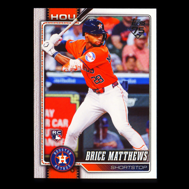 Brice Matthews RC 2026 Topps Rookie Astros