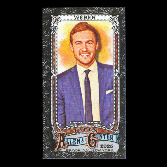 Peter Weber 2025 Allen & Ginter Black Border