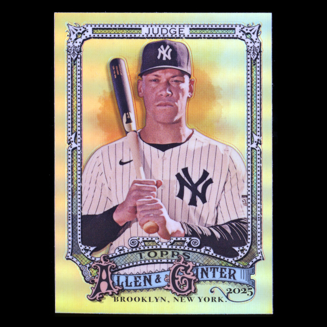 Aaron Judge 2025 Topps Allen and Ginter Chrome Refractors Yankees