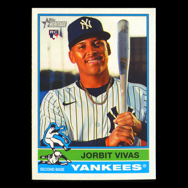 Jorbit Vivas RC 2025 Topps Heritage Rookie Yankees