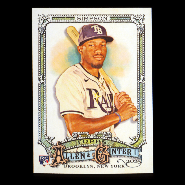 Chandler Simpson RC 2025 Allen & Ginter Rookie Rays