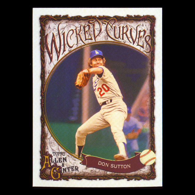 Don Sutton 2025 Topps Allen and Ginter Wicked Curves Dodgers