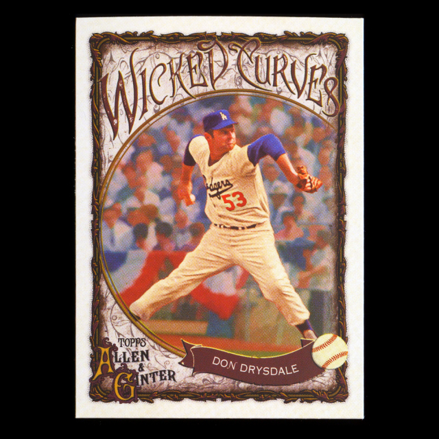 Don Drysdale 2025 Topps Allen and Ginter Wicked Curves Dodgers