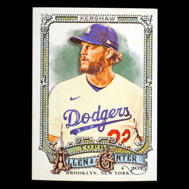 Clayton Kershaw 2025 Allen & Ginter Dodgers