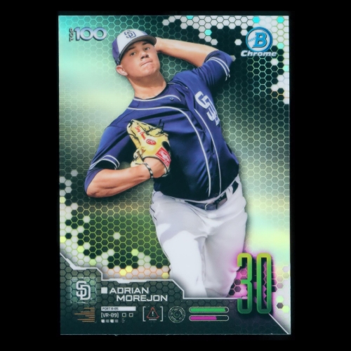 Adrian Morejon 2019 Bowman Chrome Top 100 #30 Padres