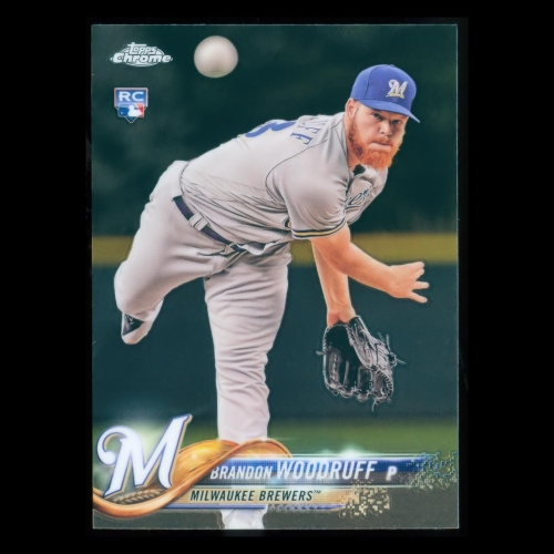 Brandon Woodruff RC 2018 Topps Chrome Rookie Brewers