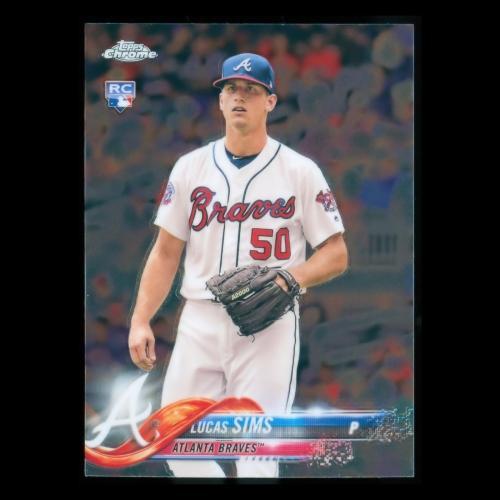 Lucas Sims RC 2018 Topps Chrome Rookie Braves