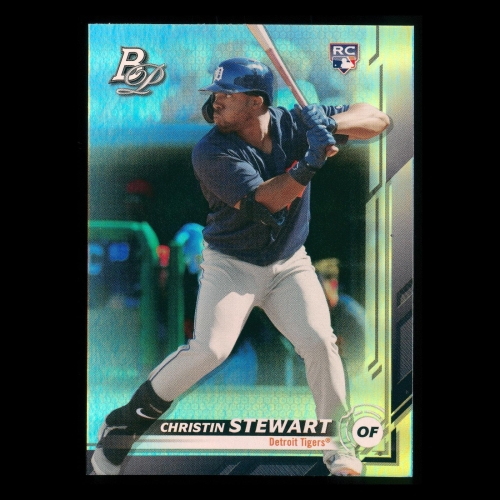 Christin Stewart RC 2019 Bowman Platinum Rookie Tigers