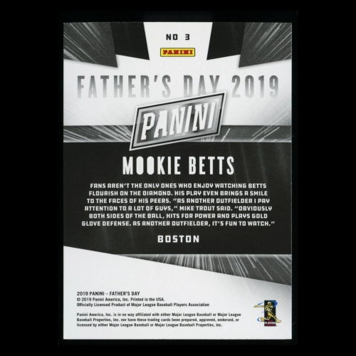 Mookie Betts 2019 Father's Day Red Sox
