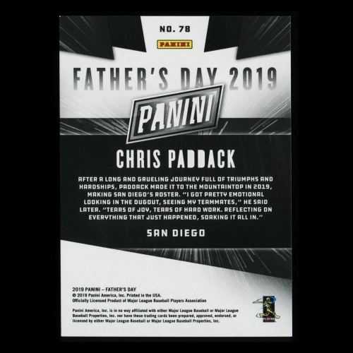 Chris Paddack RC 2019 Father's Day Rookie Padres 019/199