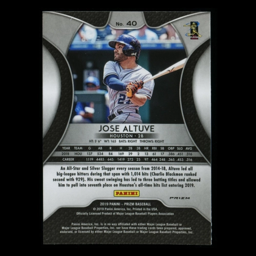 Jose Altuve 2019 Prizm Carolina Blue Astros