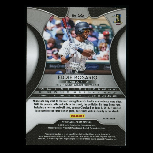 Eddie Rosario 2019 Prizm Blue Twins