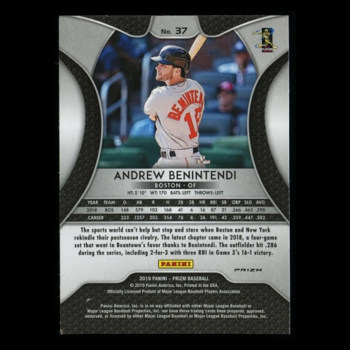 Andrew Benintendi 2019 Prizm Red Red Sox