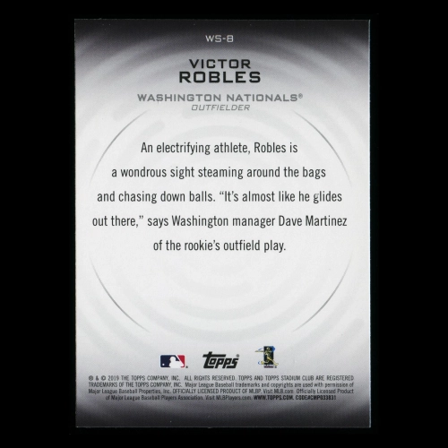 Victor Robles 2019 Stadium Club Warp Speed Nationals