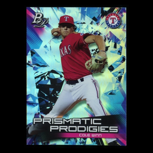 Cole Winn 2019 Bowman Platinum Prismatic Prodigies Rangers