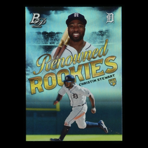 Christin Stewart RC 2019 Bowman Platinum Renowned Rookie Tigers