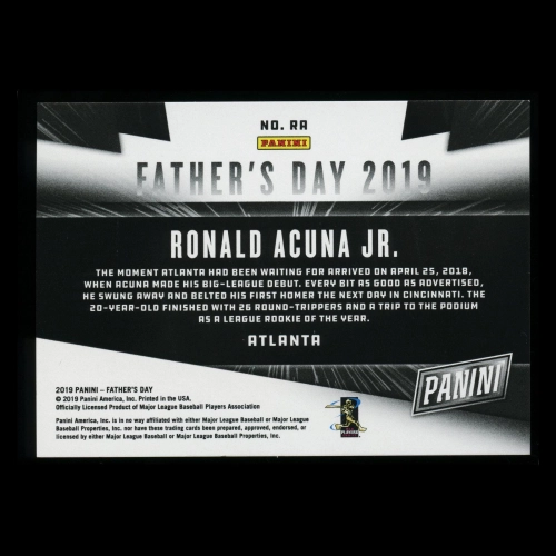 Ronald Acuna Jr. 2019 Father's Day Braves 186/199