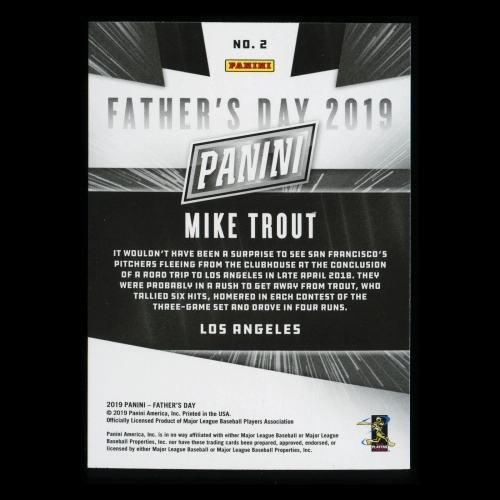 Mike Trout 2019 Father's Day Angles