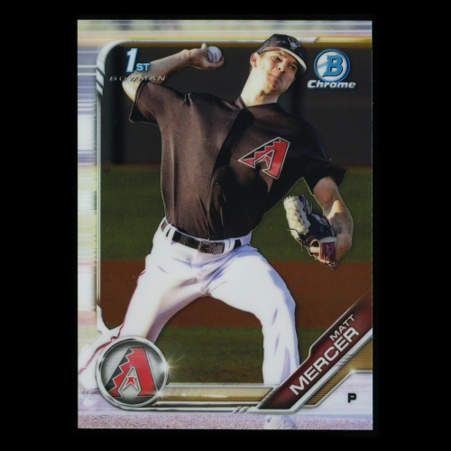 Matt Mercer 2019 Bowman Chrome 1st  Bowman Diamondbacks