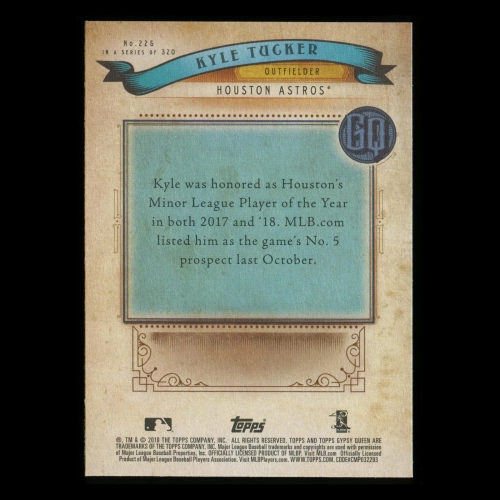 Kyle Tucker RC 2019 Gypsy Queen Rookie Astros
