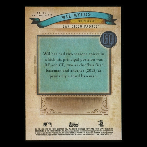 Wil Myers 2019 Gypsy Queen Green Padres