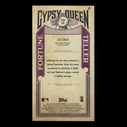 Luis Urias RC 2019 Gypsy Queen Fortune Teller Rookie Padres