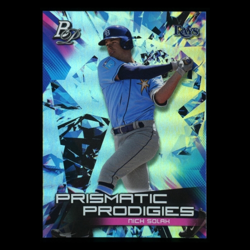 Nick Solak 2019 Bowman Platinum Prismatic Prodigies Rays