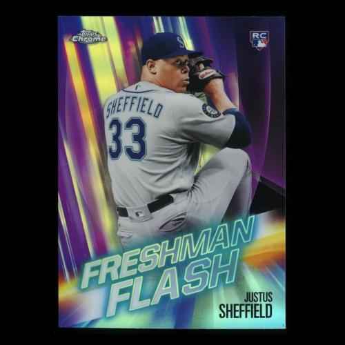Justus Sheffield RC 2019 Topps Chrome Freshman Flash Mariners