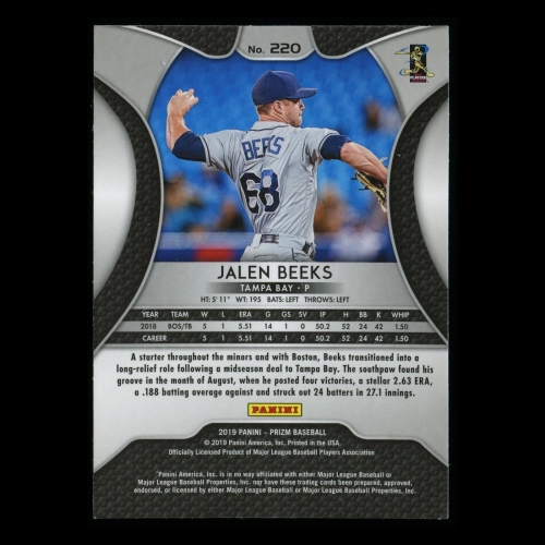 Jalen Beeks RC 2019 Prizm Rookie Rays