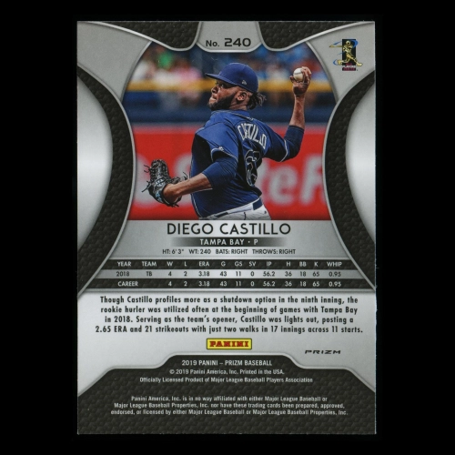 Diego Castillo RC 2019 Prizm Silver Rookie Rays