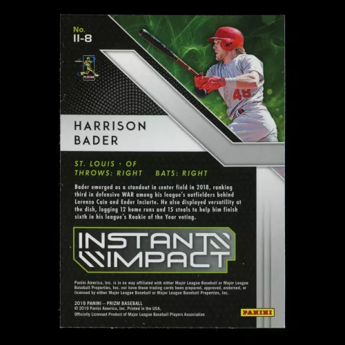 Harrison Bader 2019 Prizm Instant Impact Cardinals