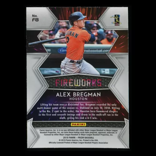 Alex Bregman 2019 Prizm Fireworks Astros