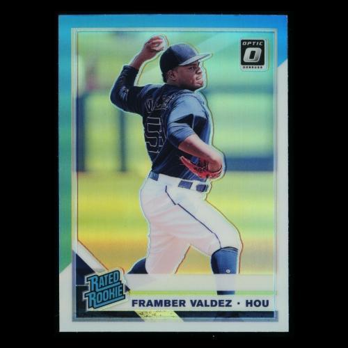 Framber Valdez RR 2019 Optic Rated Rookie Blue Astros