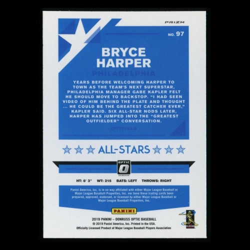 Bryce Harper 2019 Optic All-Stars Blue Phillies