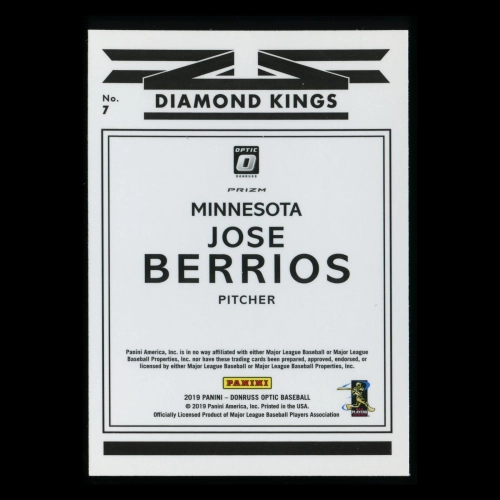 Jose Berrios 2019 Optic Diamond Kings Twins