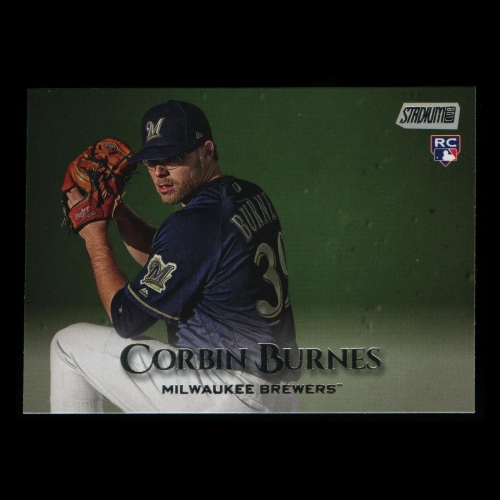 Corbin Burnes RC 2019 Stadium Club Rookie Brewers