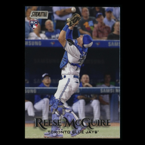Reese McGuire RC 2019 Stadium Club Rookie Blue Jays