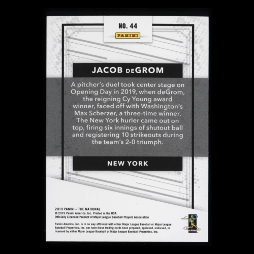 Jacob DeGrom 2019 The National Mets