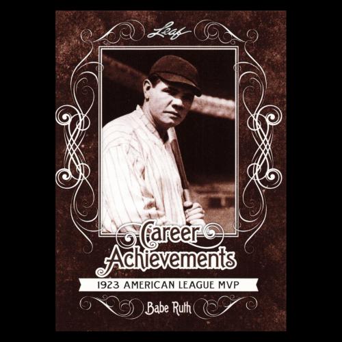 Babe Ruth 2016 Leaf Career Achievements American League MVP #5