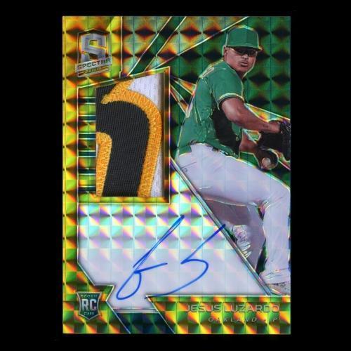 Jesus Luzardo RC 2020 Chronicles Spectra Rookie Patch Auto Athletics 10/10