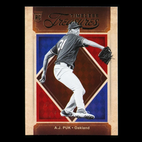 A.J. Puk RC 2020 Chronicles Timeless Treasures Rookie Athletics