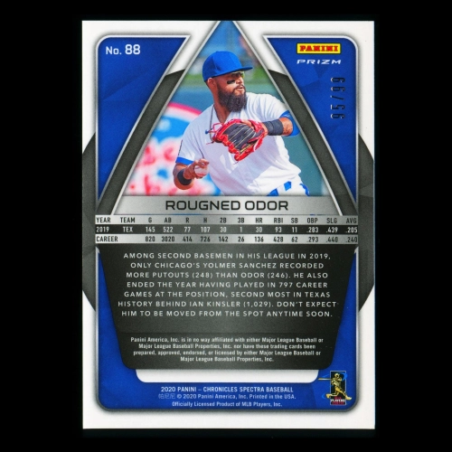 Rougned Odor 2020 Chronicles Spectra Blue Disco Rangers 95/99